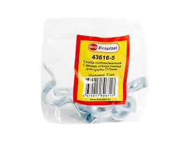 Скоба Ecoplast оцинкованная с двумя отверстиями 16 мм