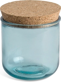 Диспенсер для ватных дисков MOROSHKA NATUREL синий 2 предмета