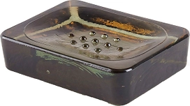 Мыльница MOROSHKA NATUREL коричневая