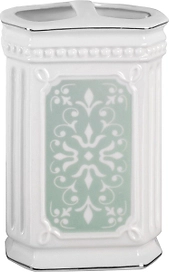 Стакан для зубных щеток WESS Hermitage бело-зеленый