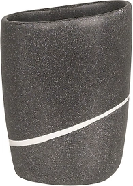 Стакан для зубных щеток Spirella Etna Stone темно-серый