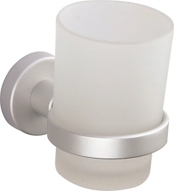 Стакан для зубных щеток MSV LUGANO 141569M серебро 2 предмета