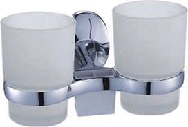 Подстаканник Solinne Modern двойной хром 3 предмета