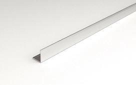 Уголок равнополочный ЛУКА серый глянец 2700х15х1,5 мм