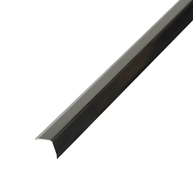 Уголок равнополочный ЛУКА черный глянец 2700х15х1,5 мм