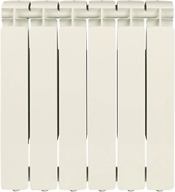 Радиатор секционный алюминиевый STOUT Bravo 500 боковое подключение 6 секций