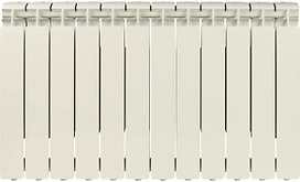 Радиатор секционный алюминиевый STOUT Bravo 500 боковое подключение 12 секций