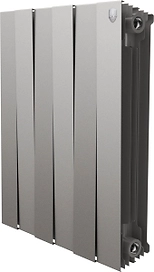 Радиатор биметаллический Royal Thermo PianoForte 500 6 секций серебристый