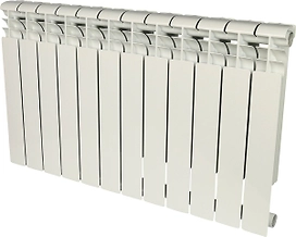 Радиатор секционный алюминиевый ROMMER Profi 500 боковое подключение 12 секций