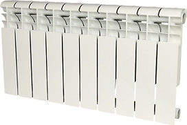 Радиатор секционный алюминиевый ROMMER Profi 350 боковое подключение 10 секций