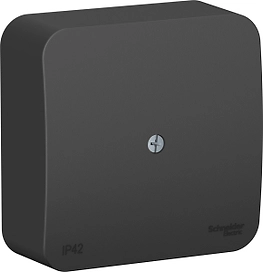 Распределительная коробка Schneider Electric Blanca 2 ввода 75x75 мм антрацит