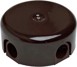 Коробка распределительная BIRONI 4 ввода коричневая 78 мм