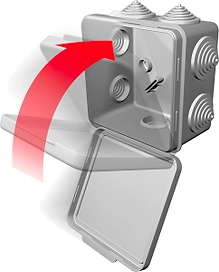 Распределительная коробка Gusi Electric С3В108 8 вводов 100х100х50 мм