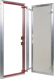 Люк ревизионный 400х800 мм под плитку алюминиевый Практика