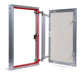 Люк ревизионный 400х600 мм под плитку алюминиевый Практика 