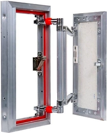 Люк ревизионный 200х400 мм под плитку алюминиевый Практика