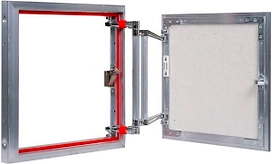 Люк ревизионный 300х300 мм под плитку алюминиевый Практика