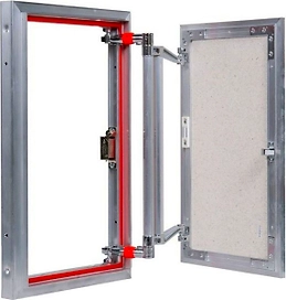 Люк ревизионный 300х500 мм под плитку алюминиевый Практика