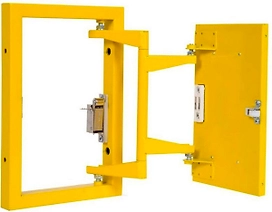 Люк ревизионный 200х300 мм под плитку стальной Практика