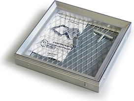 Люк ревизионный 200x200 мм под плитку алюминевый Практика Барьер2