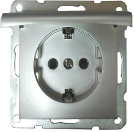 Розетка LK Studio LK60 1 пост серый