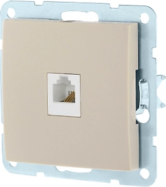 Розетка телефонная  CROSSLINK LK60 865501 бежевая