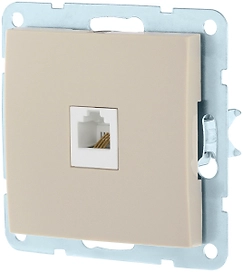 Розетка информационная CROSSLINK LK60 866101 бежевая