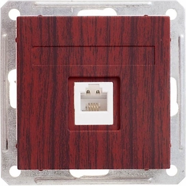 Розетка Schneider Electric W59 мореный дуб