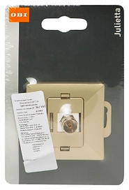 Розетка JULIETTA TV/SAT СП сатинированная