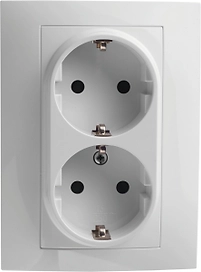 Розетка Oriani 2 постовая с заземлением СП