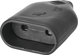 Розетка прямая 2,5 А черная