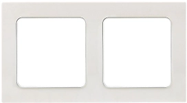 Рамка EKF Стокгольм 2-местная белая