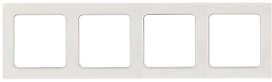 Рамка EKF Стокгольм 4-местная белая