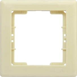 Рамка IEK Bolero РГ-1-БК 1-местная кремовый
