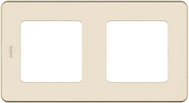Рамка Legrand Inspiria 2 поста слоновая кость