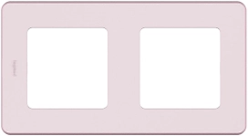 Рамка Legrand Inspiria 2 поста розовый