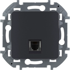 Телефонная розетка RJ11 LEGRAND INSPIRIA Антрацит