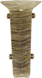 Внутренний угол напольного плинтуса WINART QUADRO дуб лофт 80 мм 2 шт