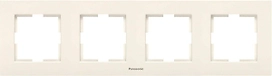 Рамка Panasonic Karre Plus 4 поста бежевый