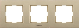 Рамка Panasonic Karre Plus 3 поста бронза