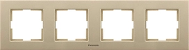 Рамка Panasonic Karre Plus 4 поста бронза