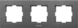 Рамка Panasonic Karre Plus 3 поста дымчатый