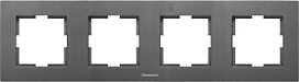 Рамка Panasonic Karre Plus 4 поста дымчатый