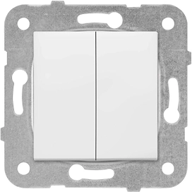 Выключатель Panasonic Karre Plus WKTT00092WH-RU 2 клавиши белый