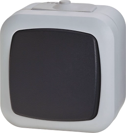 Выключатель 391448 1 клавиша серый