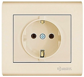 Розетка Makel Manolya 41001028 кремовая