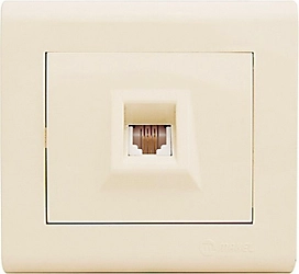 Розетка MAKEL Manolya кремовая