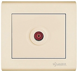 Розетка Makel MANOLYA TV 4 DB бежевый