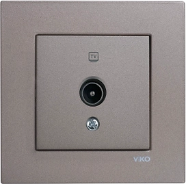 Розетка телевизионная Viko Novella антрацит