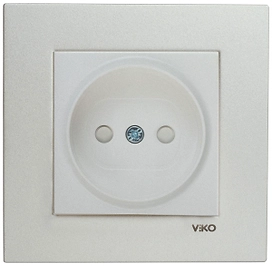 Розетка Viko Novella без заземления белая